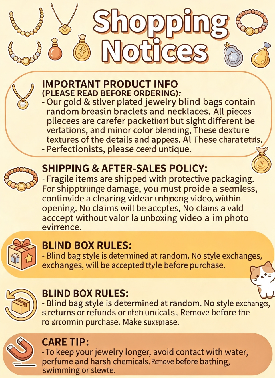 Gold & Silver Plated Jewelry Blind Bags（12 bags)